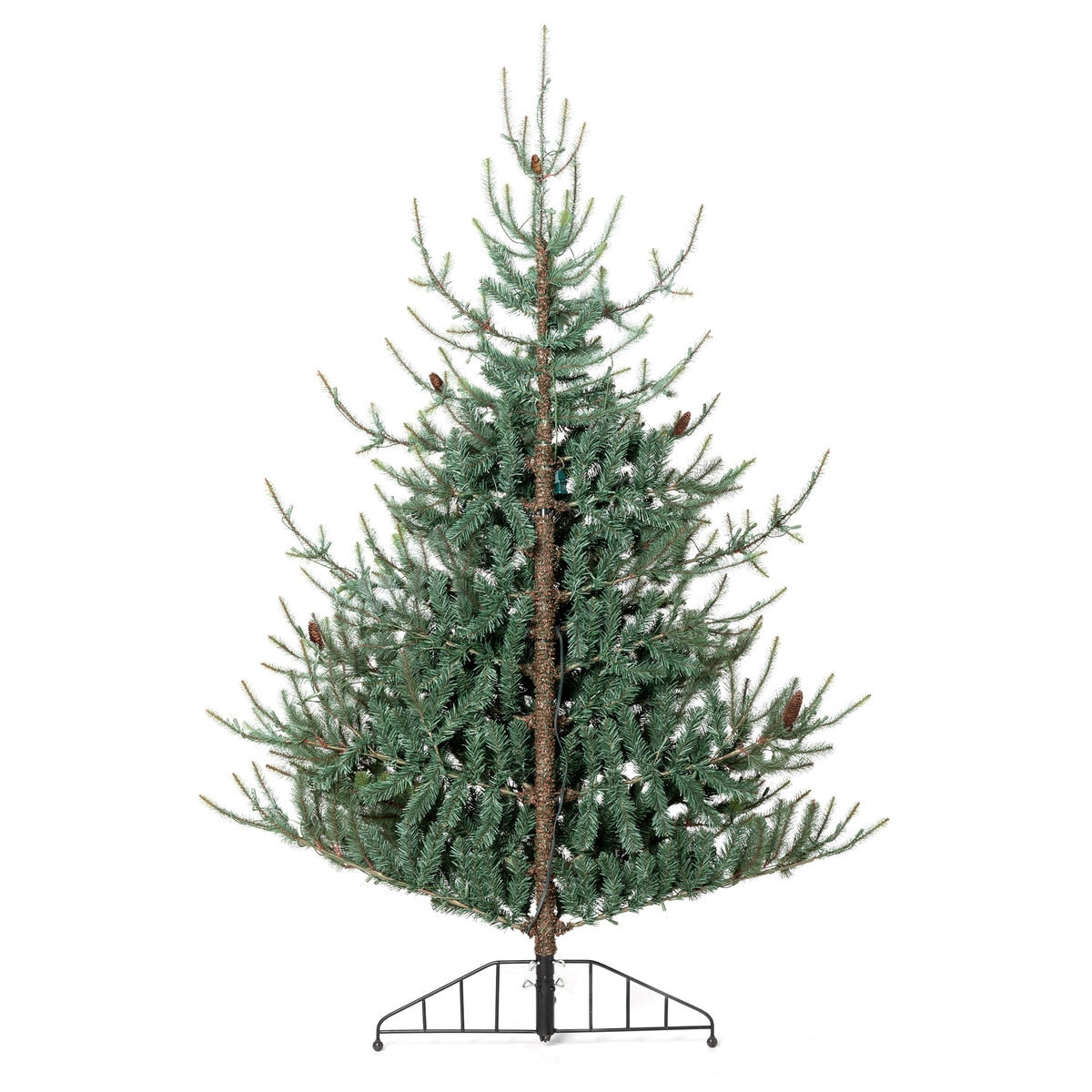 Park Hill Blue Spruce Half Tree | Space-Saving Holiday Tree with Lights