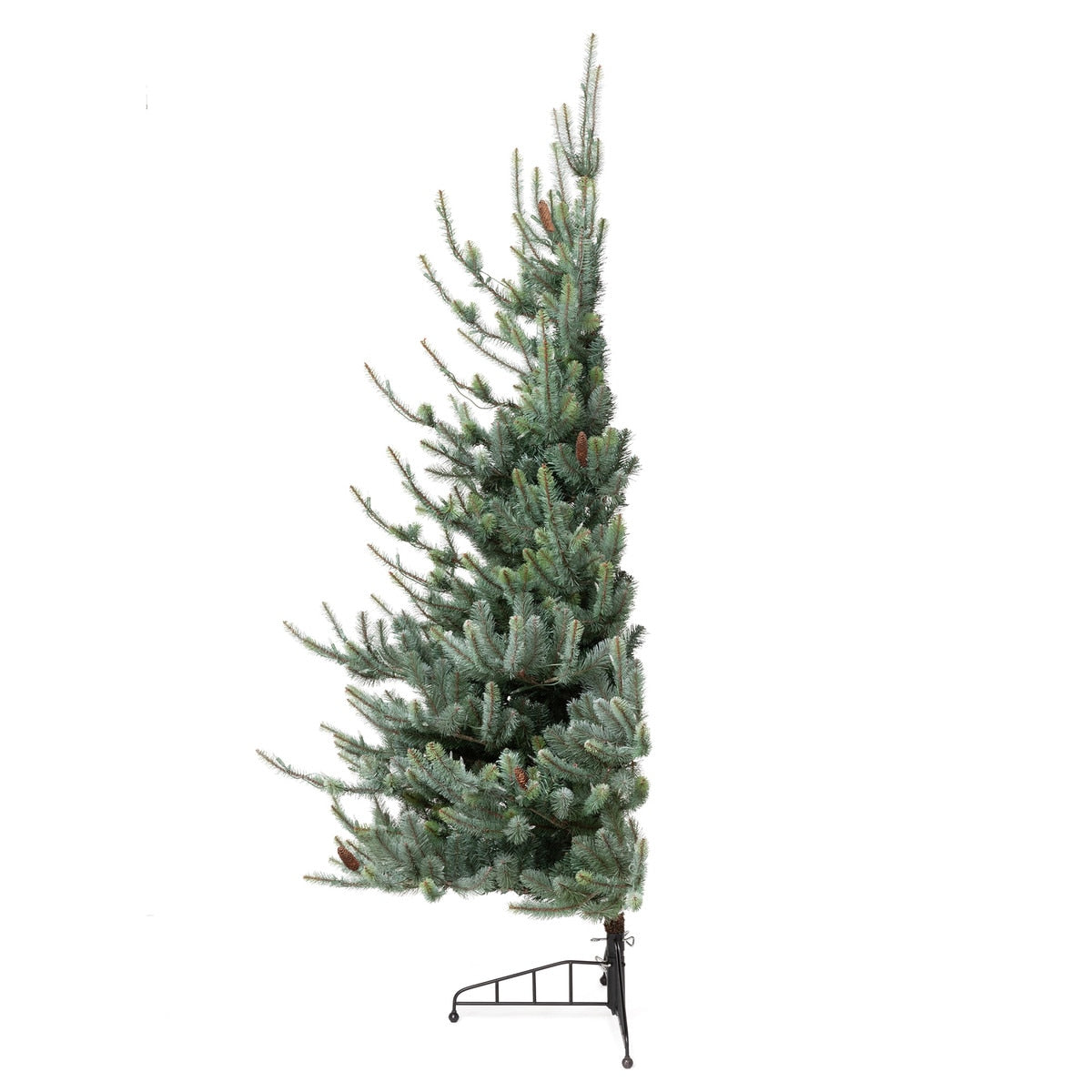 Park Hill Blue Spruce Half Tree | Space-Saving Holiday Tree with Lights