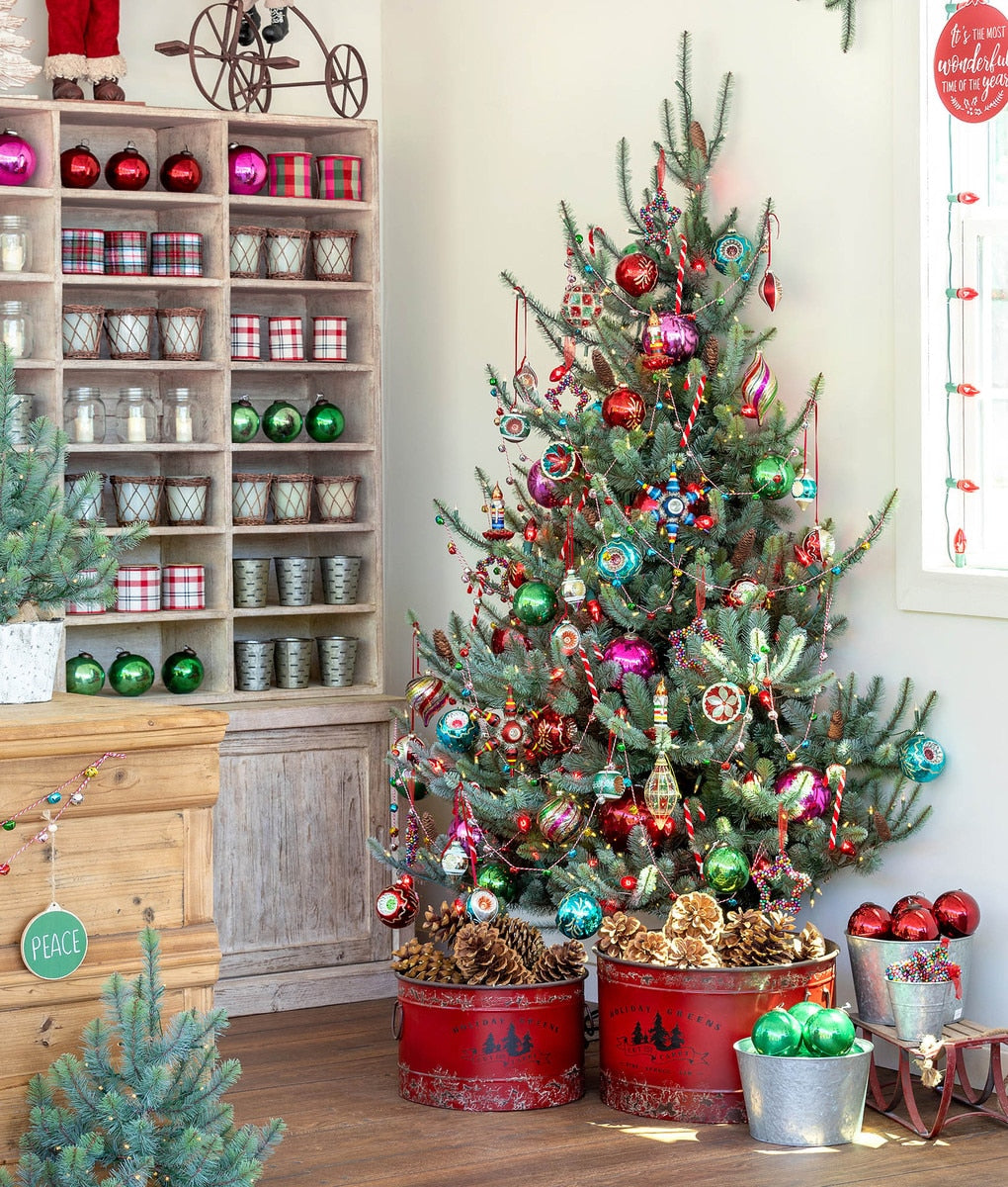 Park Hill Blue Spruce Half Tree | Space-Saving Holiday Tree with Lights