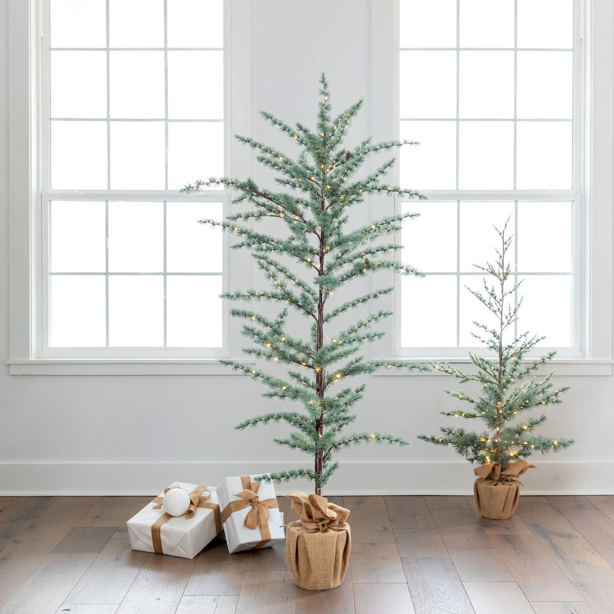 Weeping Deodar Cedar Tree with Micro Lights 60” | Elegant Holiday Décor