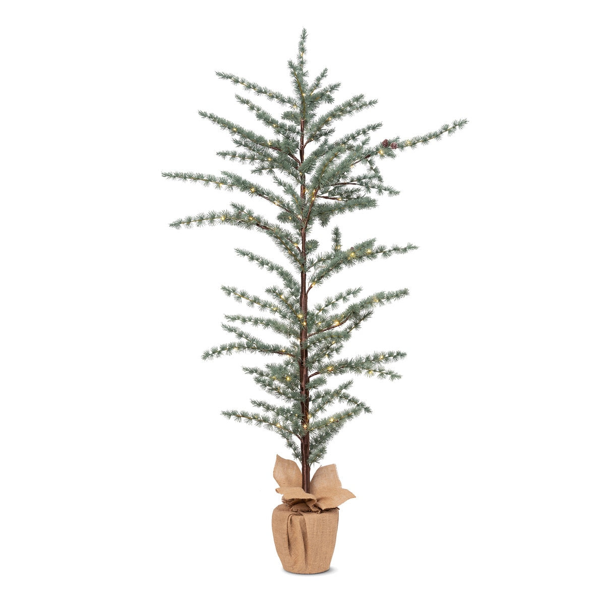 Weeping Deodar Cedar Tree with Micro Lights 60” | Elegant Holiday Décor