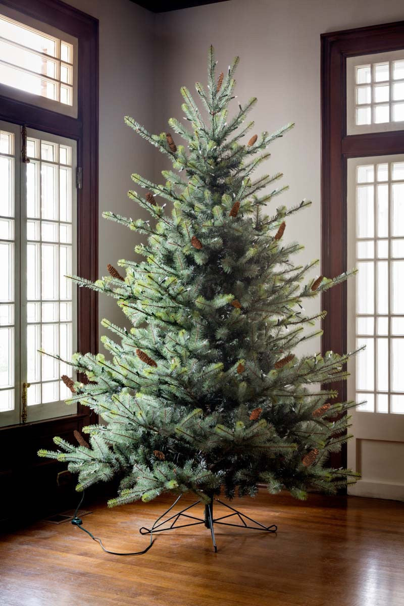 7.5' Blue Spruce LED Tree | Clear & Multi-Option Lights – Holiday Décor