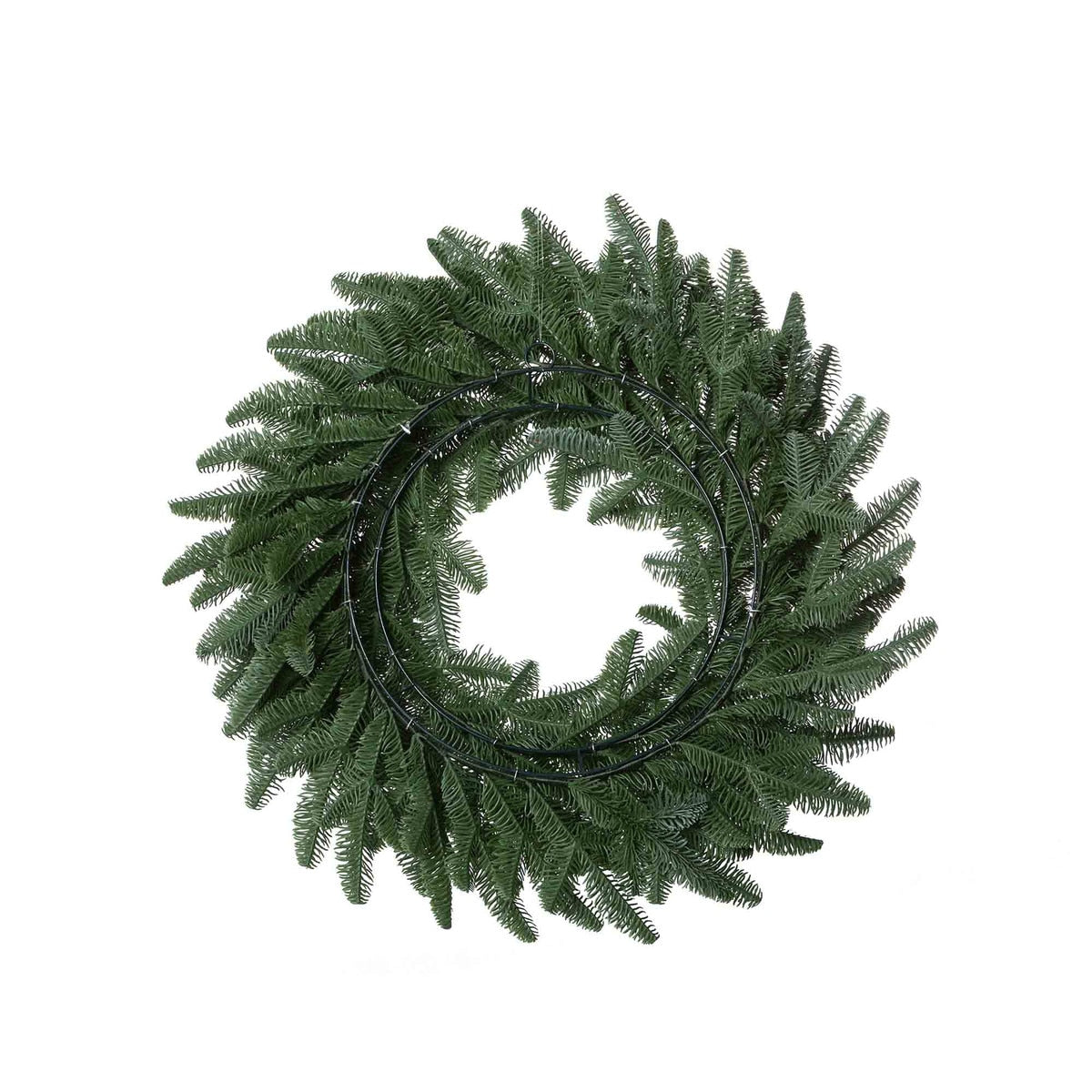 Frosted Noble Fir Wreath Set of 2 | Elegant Snow-Kissed Holiday Décor