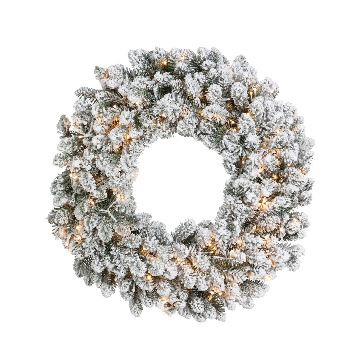 Snowy Alpine Wreath 30” | Elegant Winter Holiday Wreath