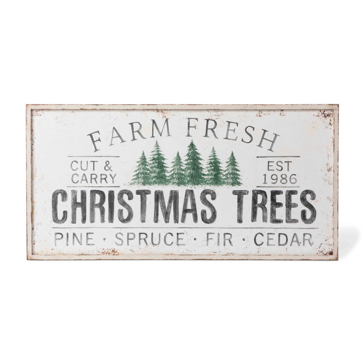 Christmas Tree Farm Iron Plaque | Vintage Farmhouse Holiday Décor – Park Hill