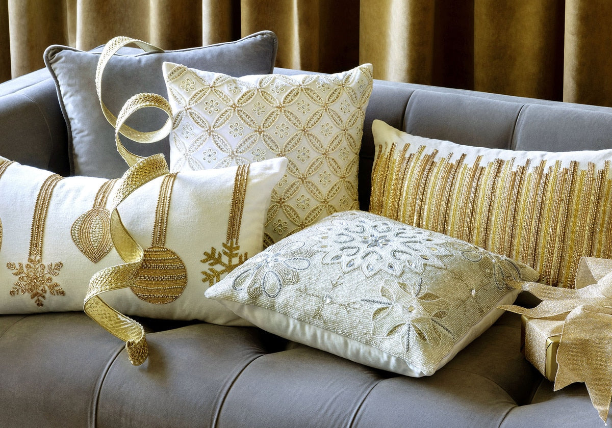 Petite Fleur Velvet Pillow | Elegant Decorative Accent – Park Hill Collection