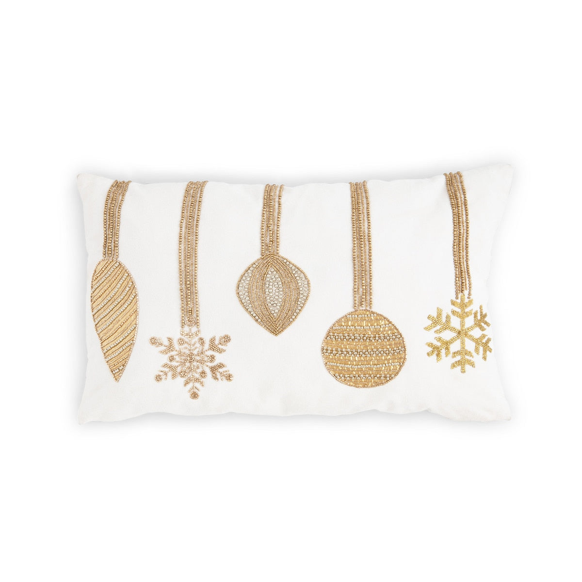 Holiday Splendor Ornaments Pillow | Festive Home Décor Accent