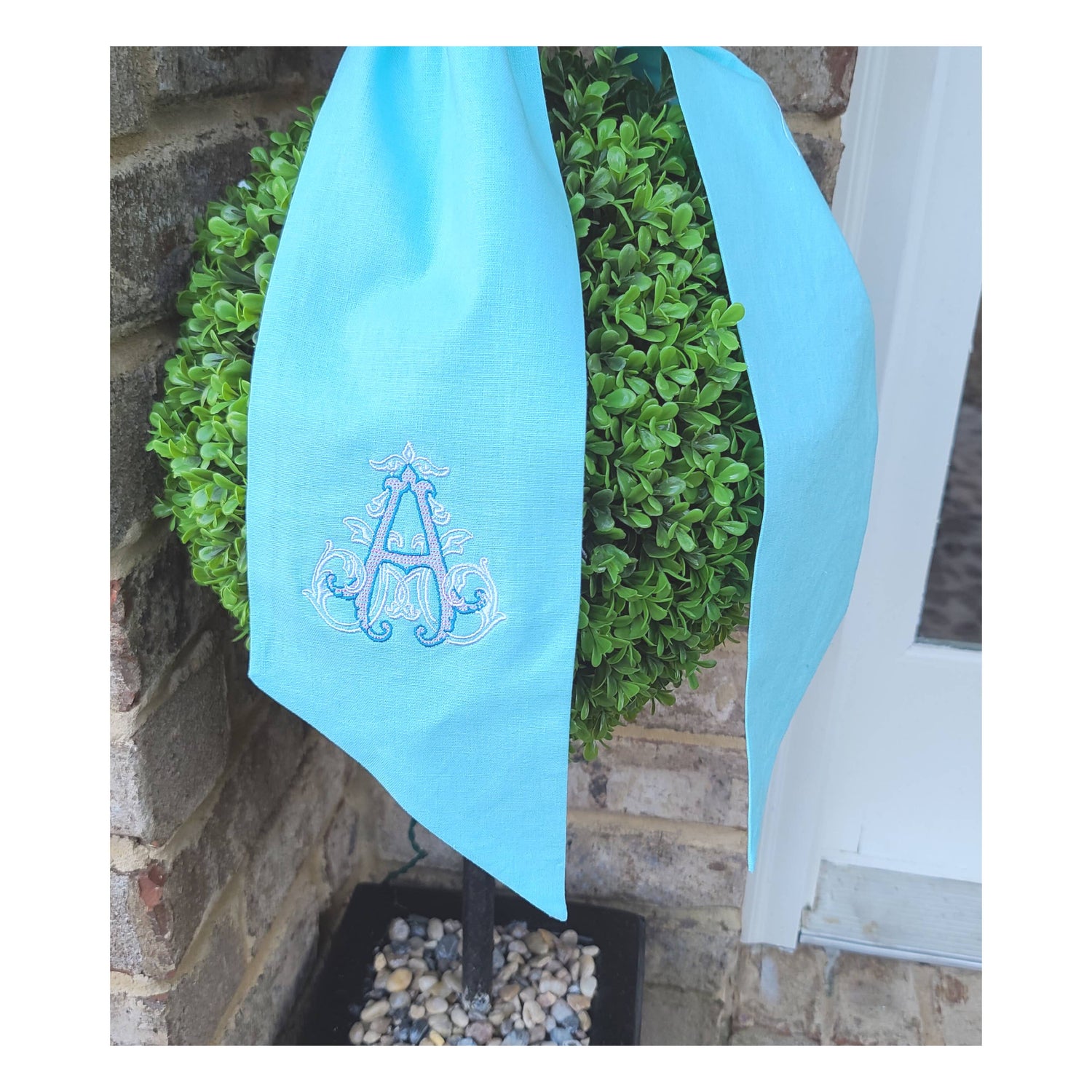 Linen Sashes: Mango / 54 inches