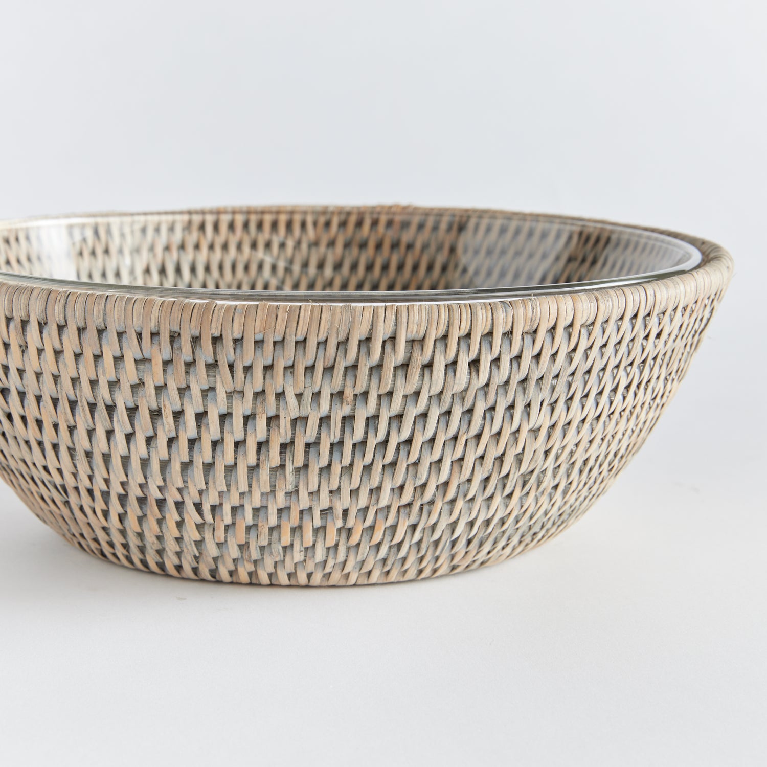 Burma Rattan Serving Bowl 10.75"