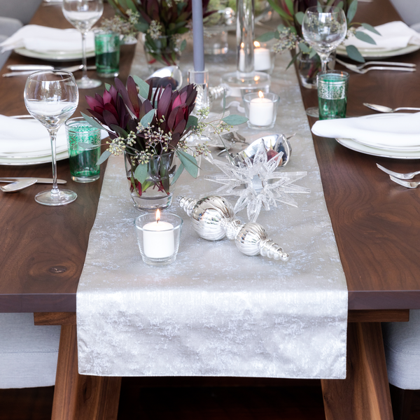 Reversible Metallic Grain Table Runner