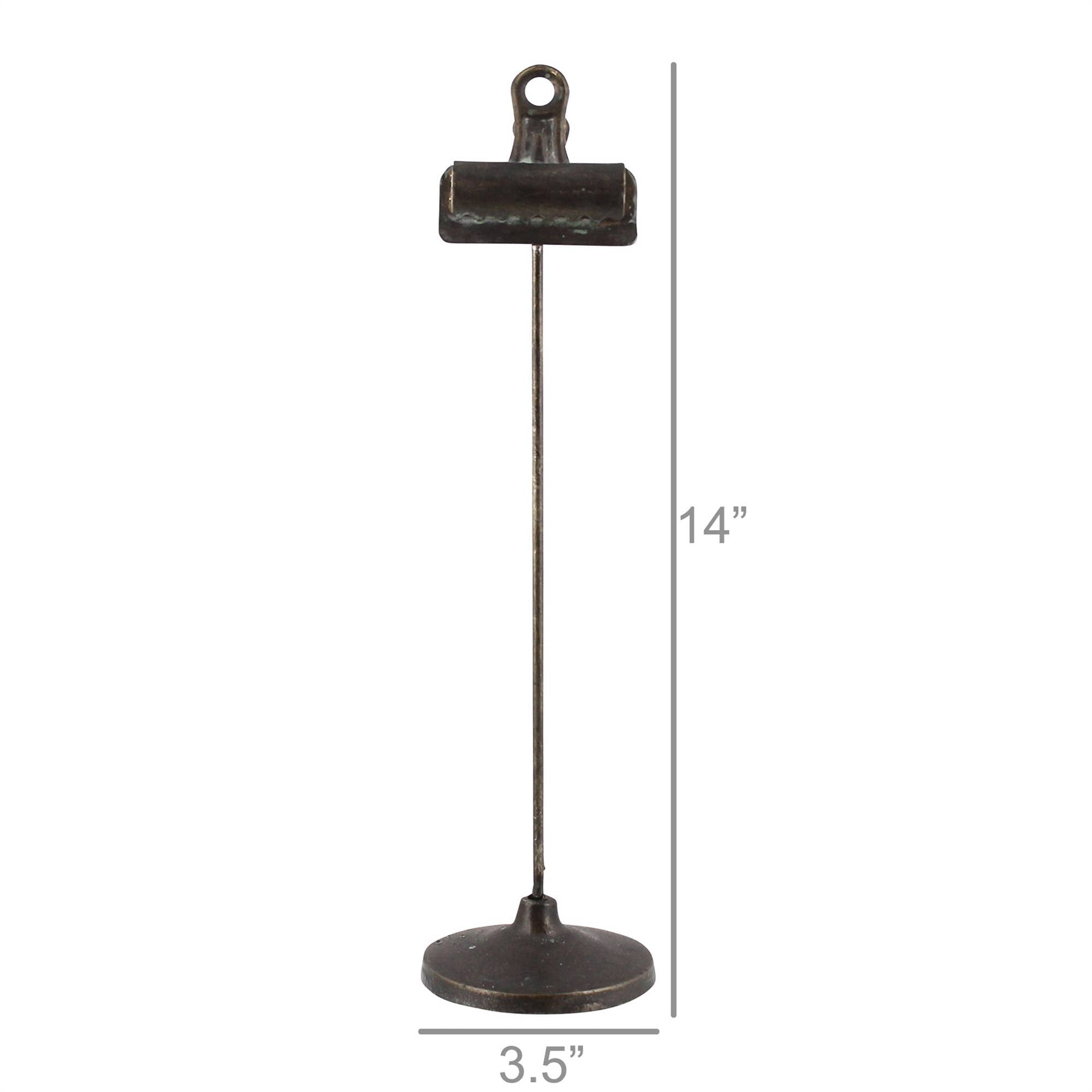 Bookkeepers Clip on Stand, Metal - Lrg - Black