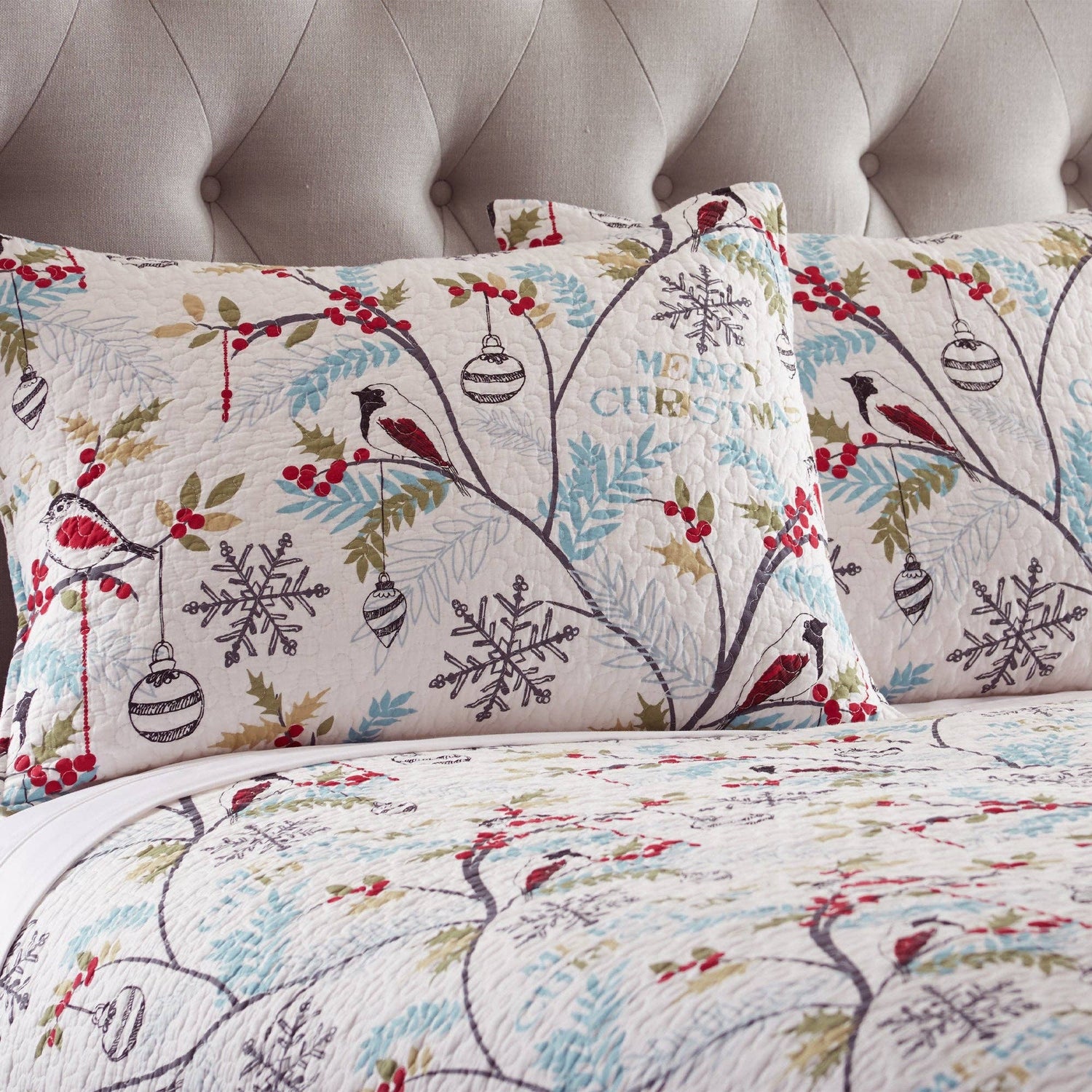 Mistletoe Pillow Sham: King Sham