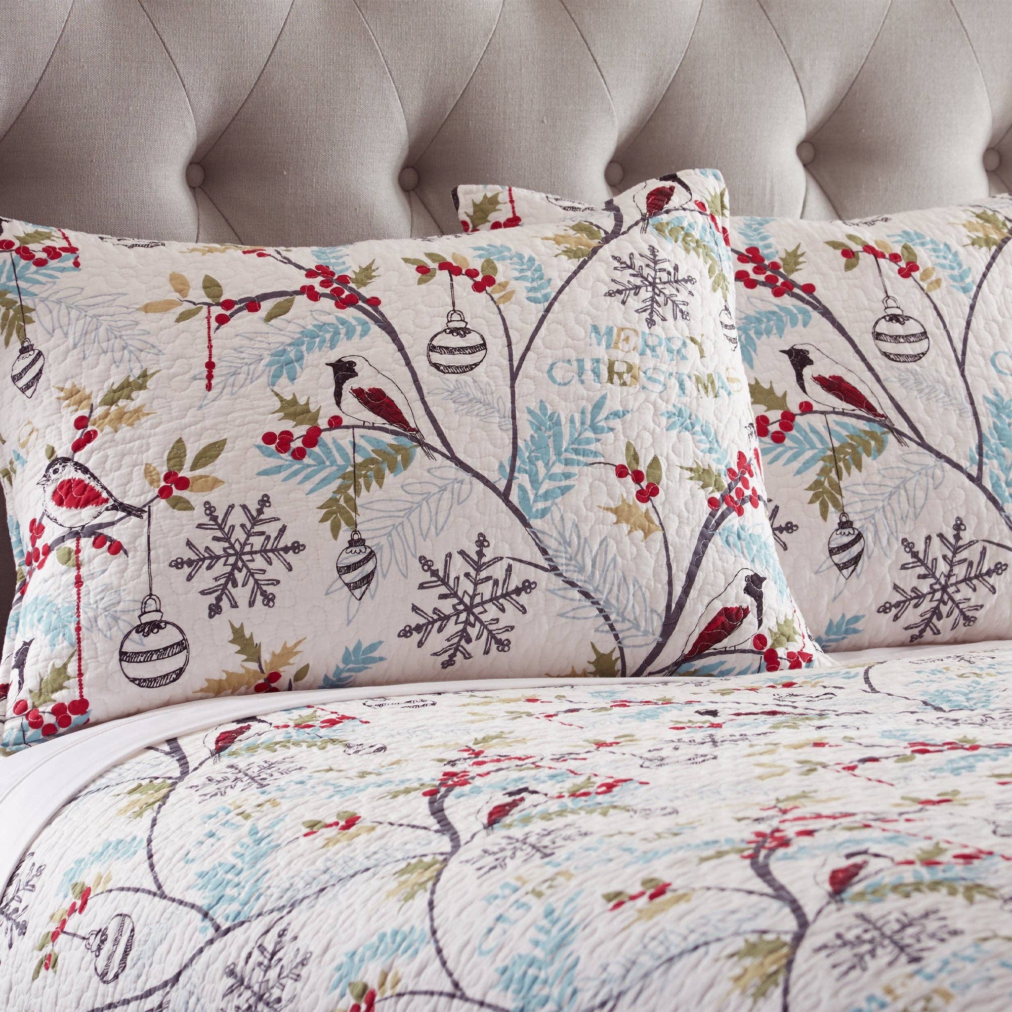 Mistletoe Pillow Sham: King Sham