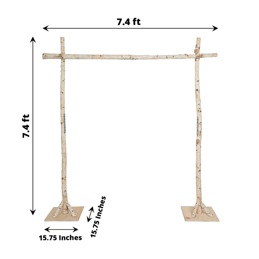 Natural Birch Arbor Backdrop - 7.5ft