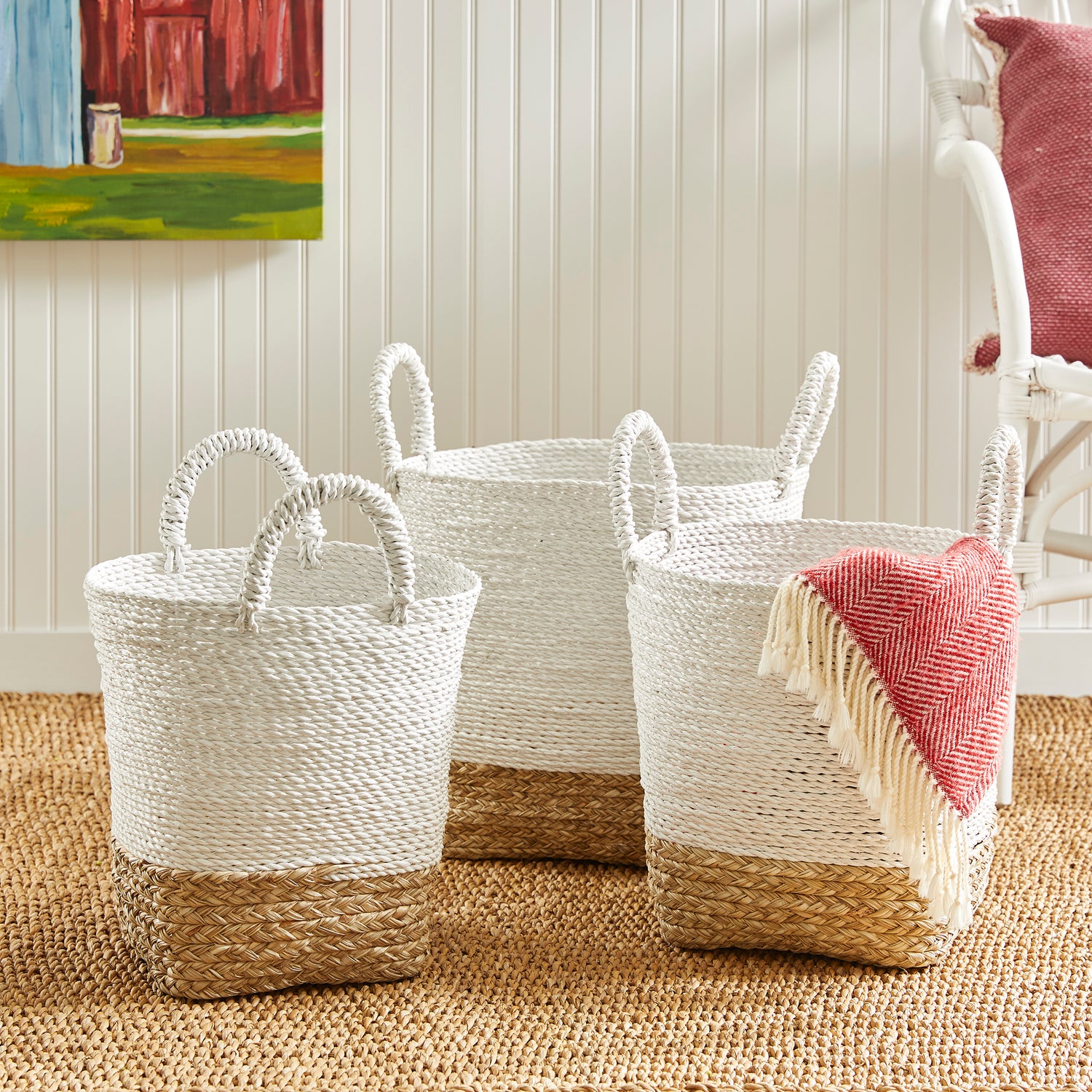 Madura Market Baskets, Set Of 3