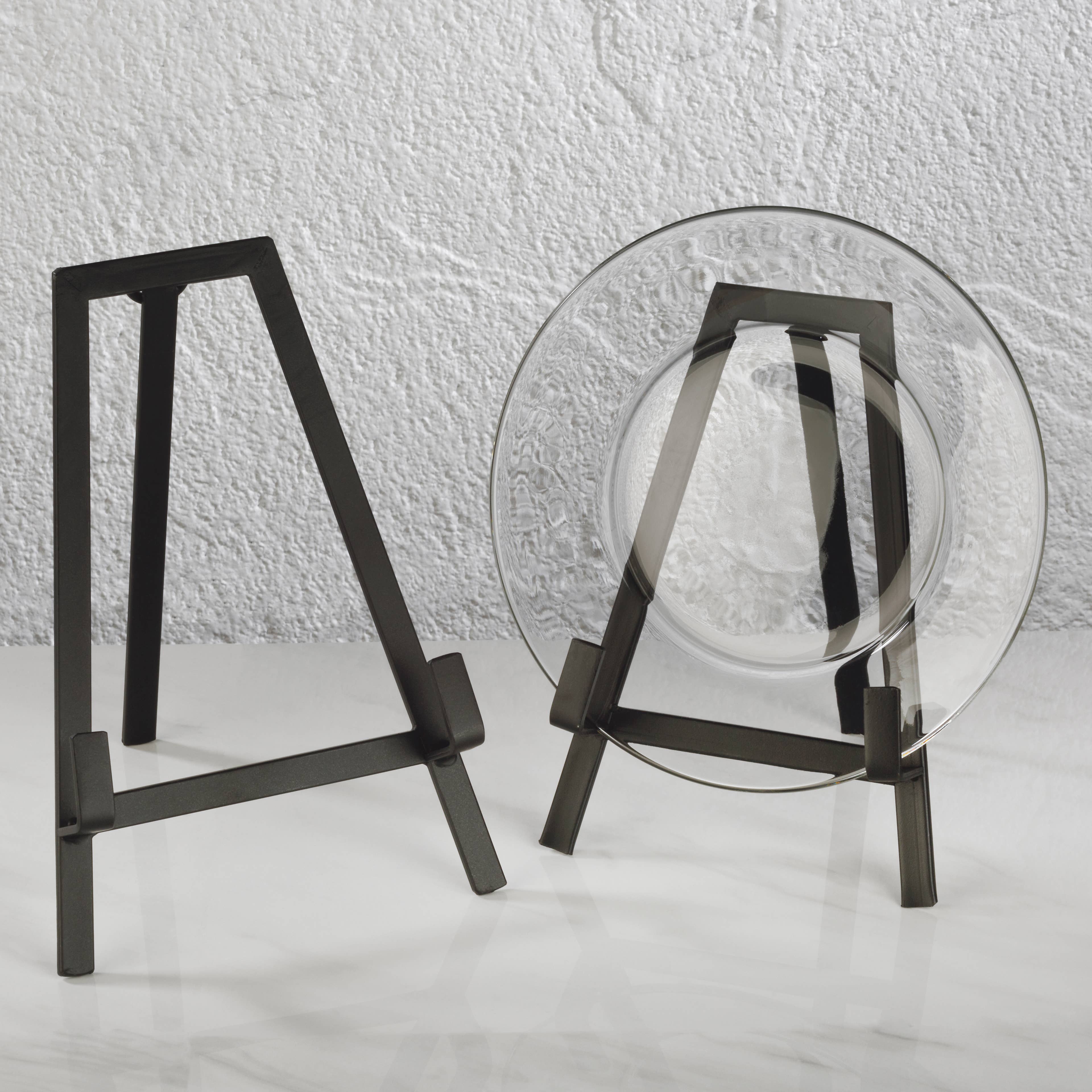 Black Tabletop A-Line Metal Easels: Small