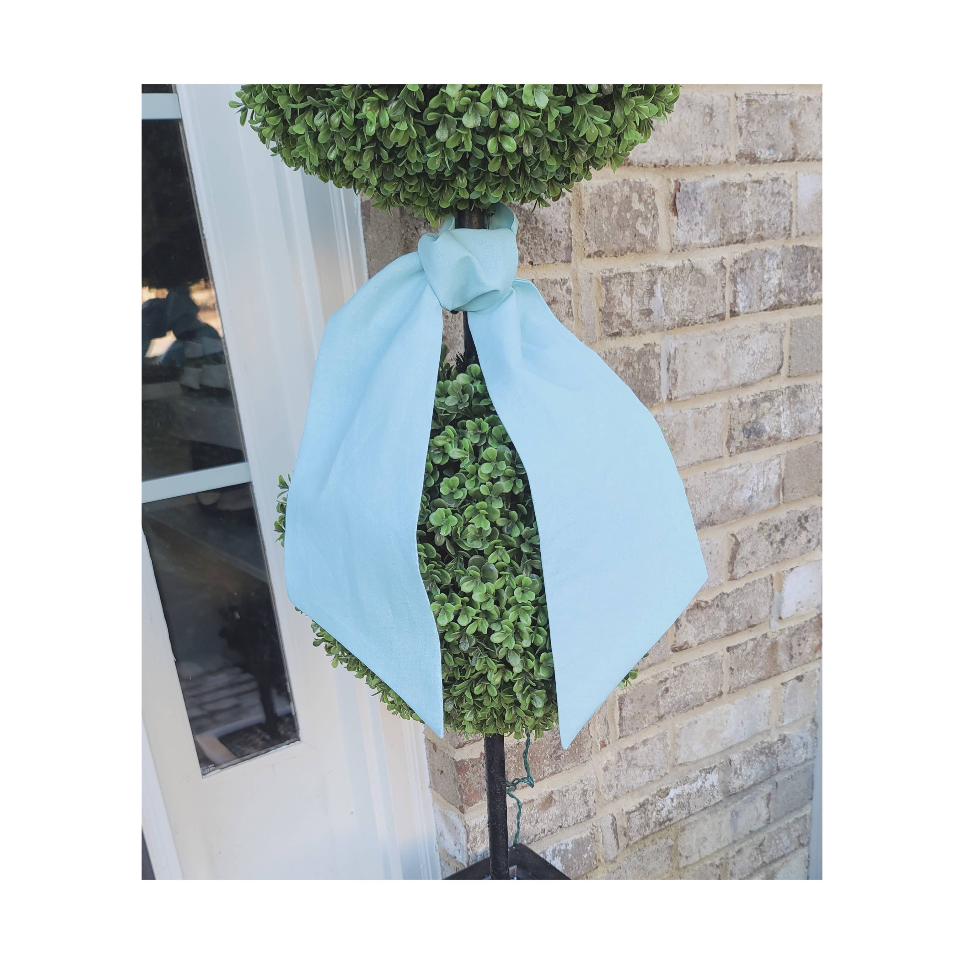 Linen Sashes: Dusty Blue / 54 inches