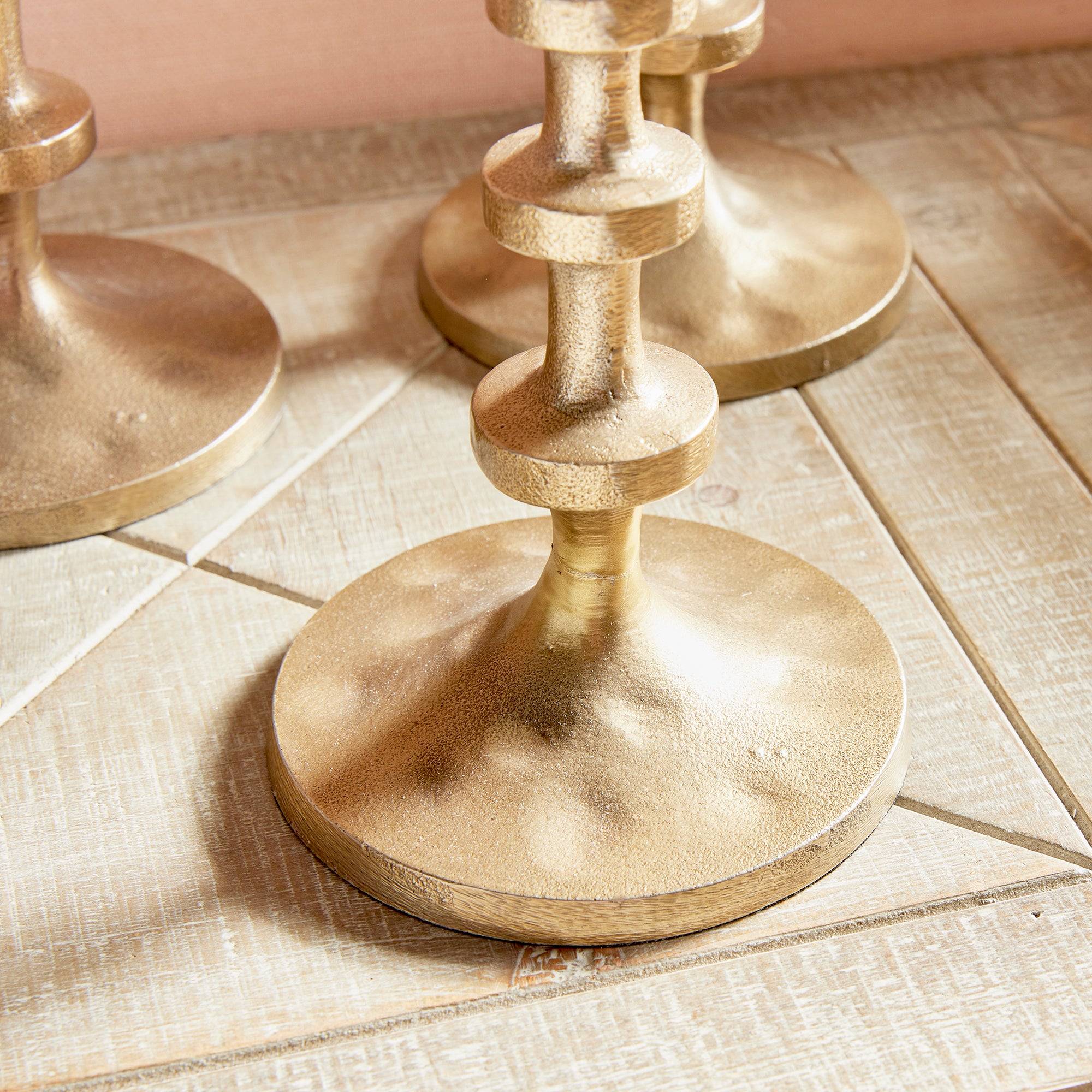 Abacus Taper Holders, Set Of 3