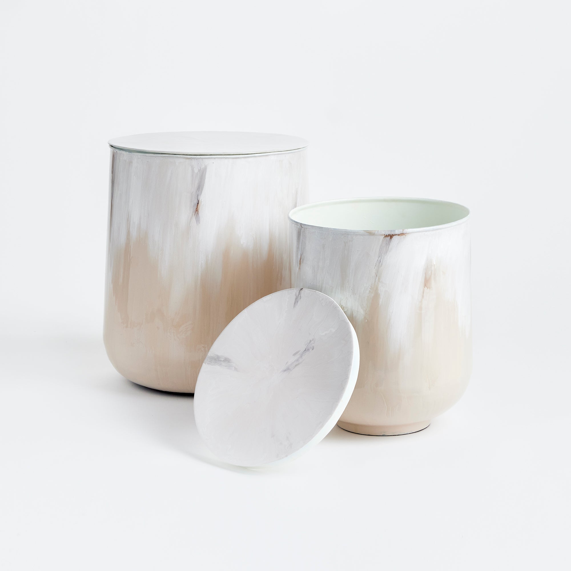 SANTOS STORAGE TABLES, SET OF 2