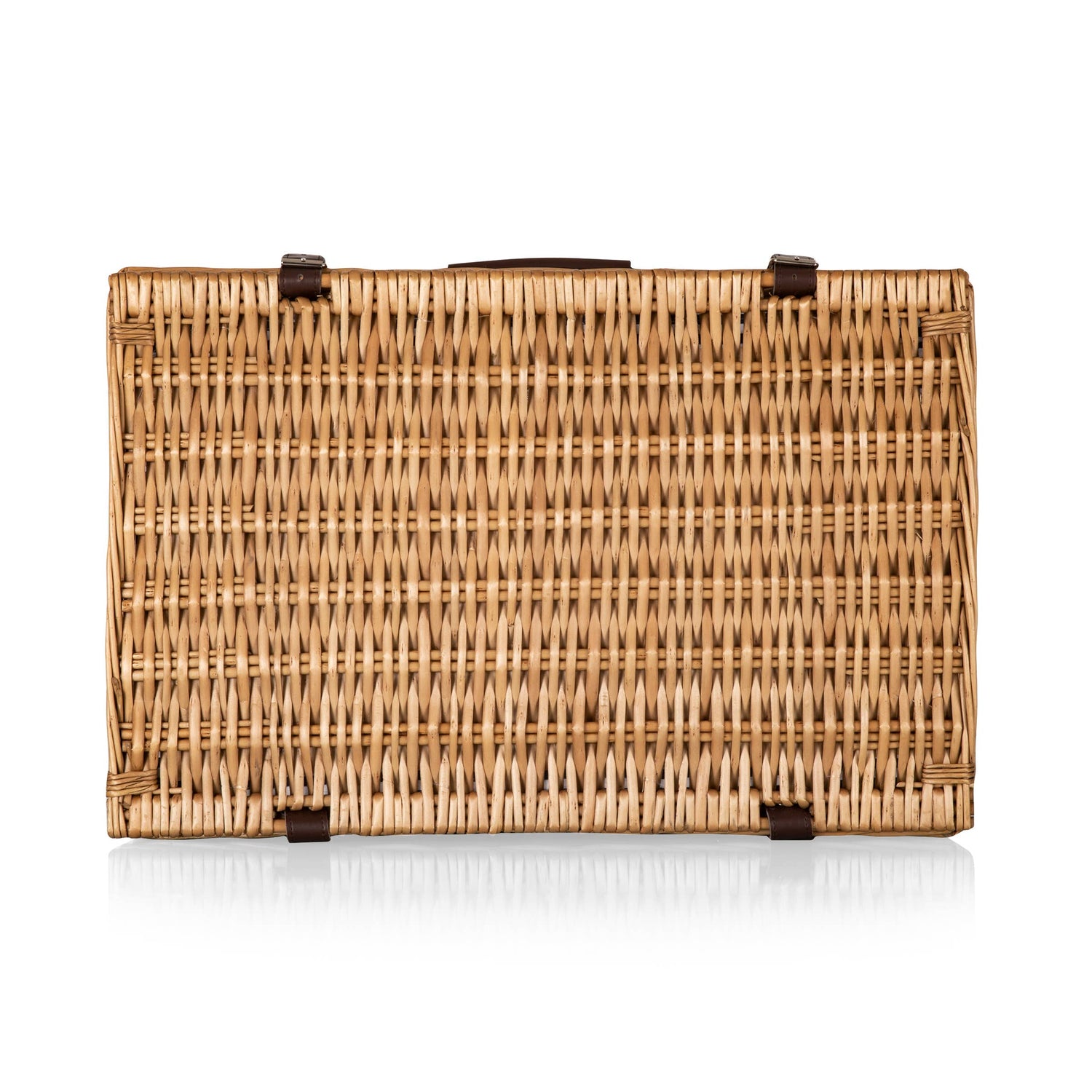 Belmont Picnic Basket: Navy Blue & White Stripe