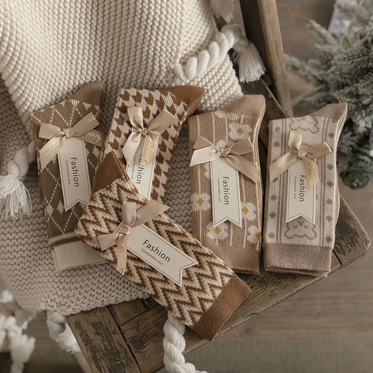 NEW AUTUMN COTTON WOMEN'S MID-CALF SOCKS_CWMS1110: TYPE2 / (OS) 1