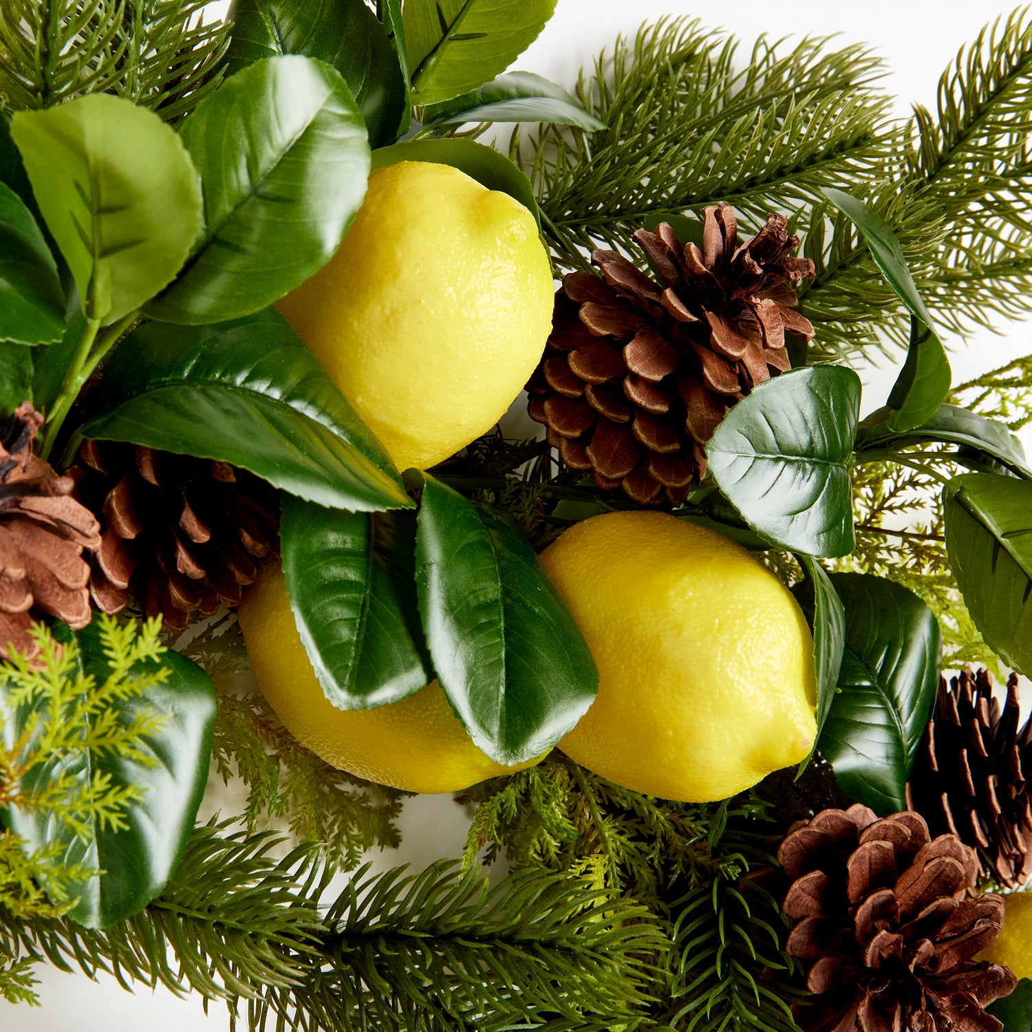 DISCONTINUED Lemon & Mixed Botanicals Wreath 26"