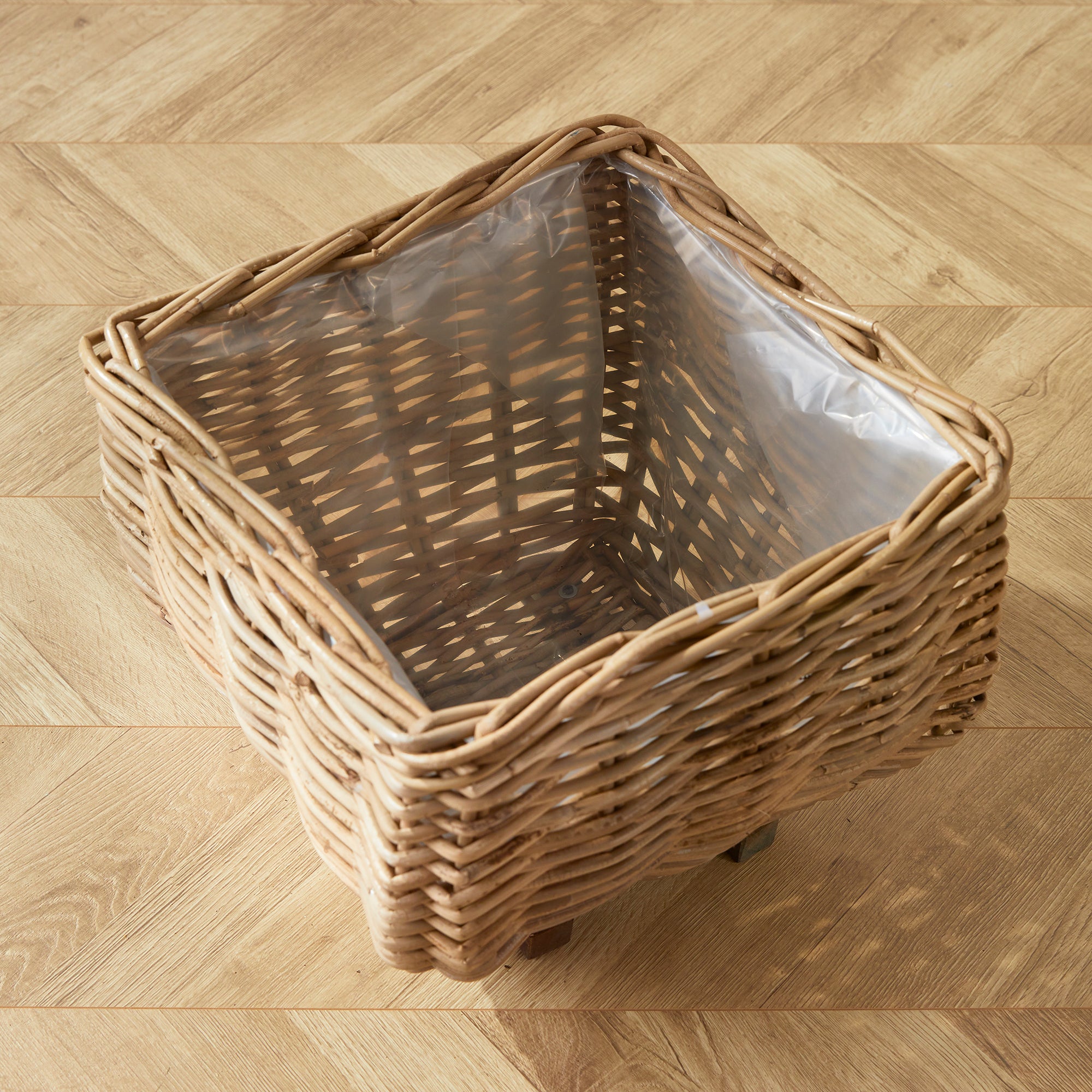 SYLVIE SQUARE TAPER BASKET SMALL