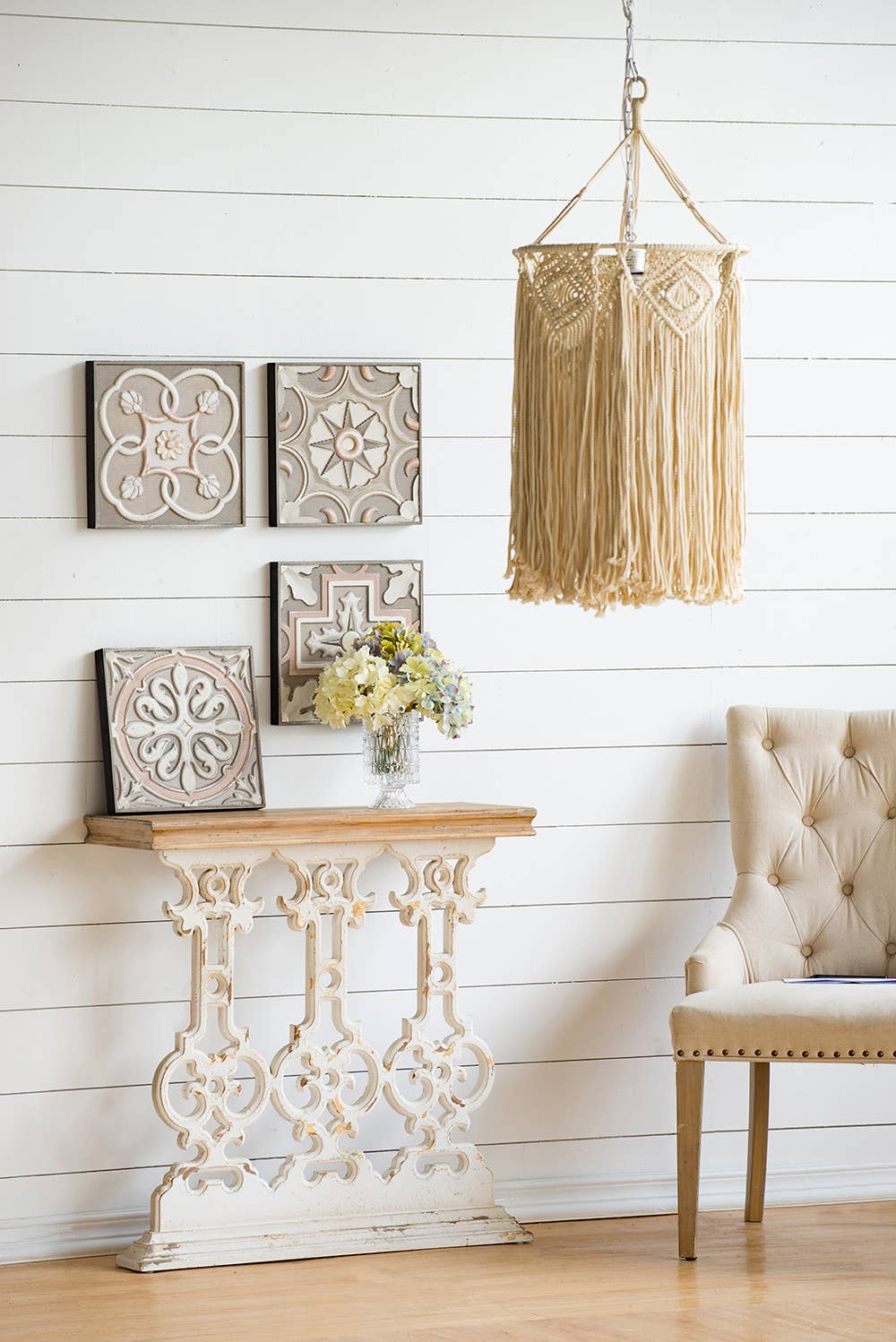 32x12x32" Rustic Fir Wood Console Table