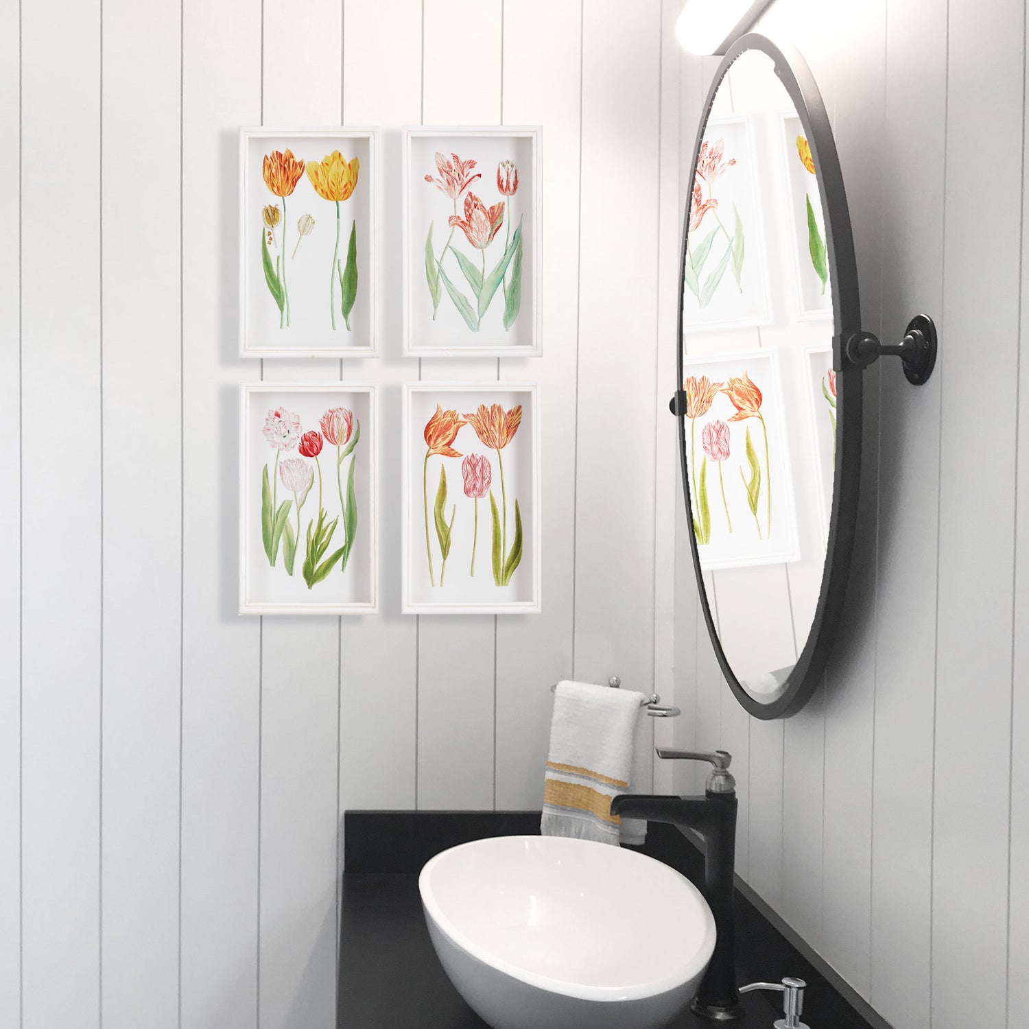 DISCONTINUED Tulip Prints, Set Of 4