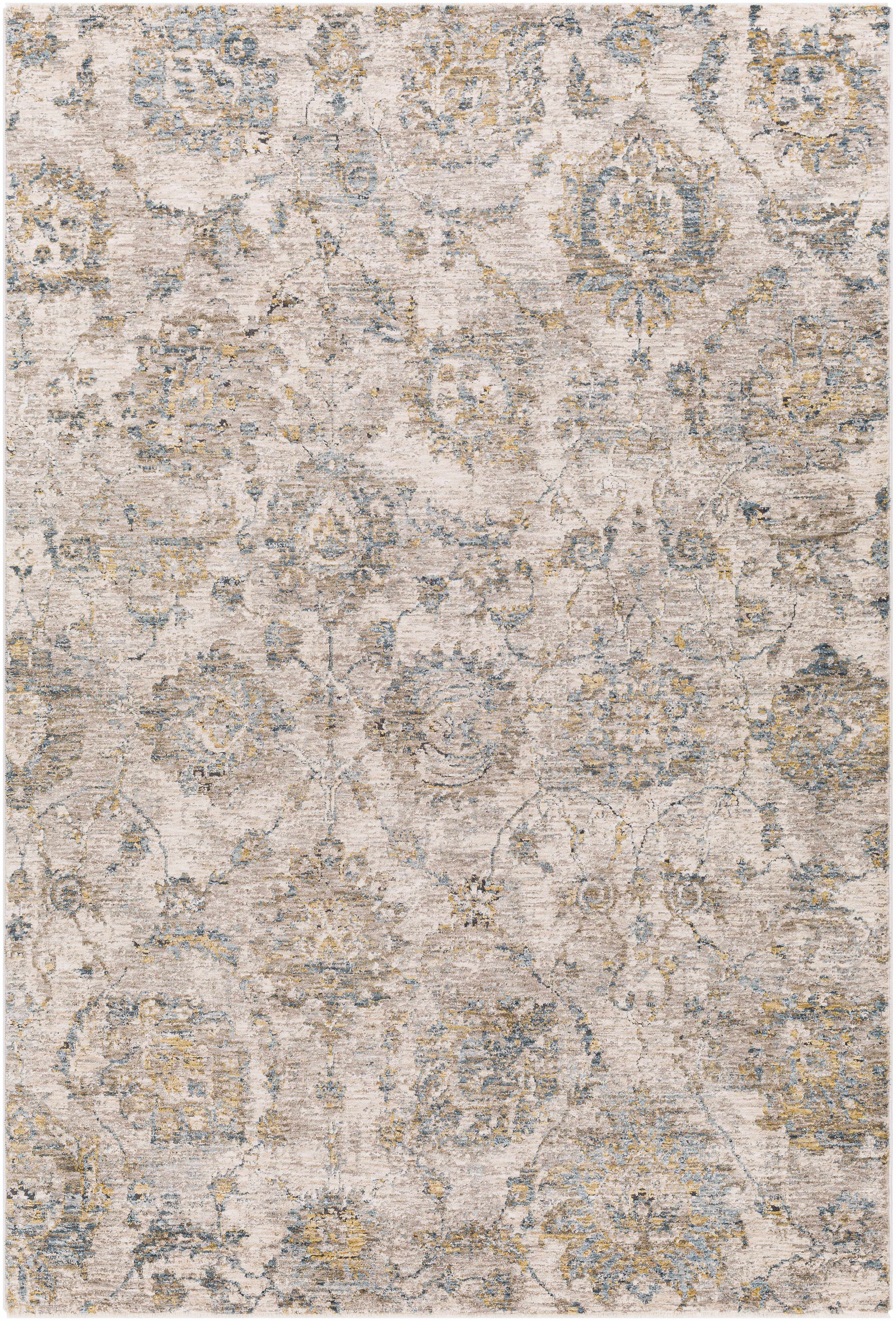 Morinville Teal Floral Rug