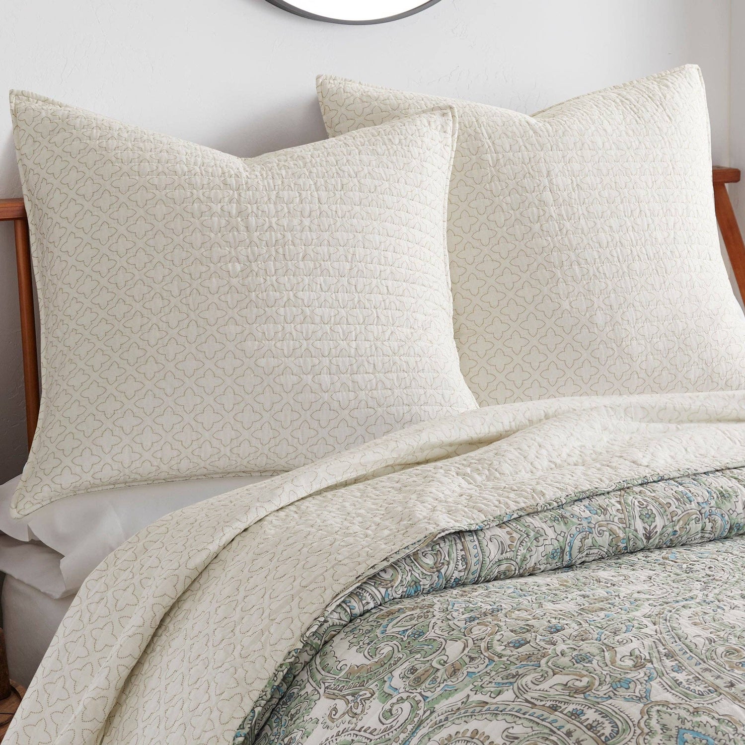Assisi Mint Euro Sham Set of 2