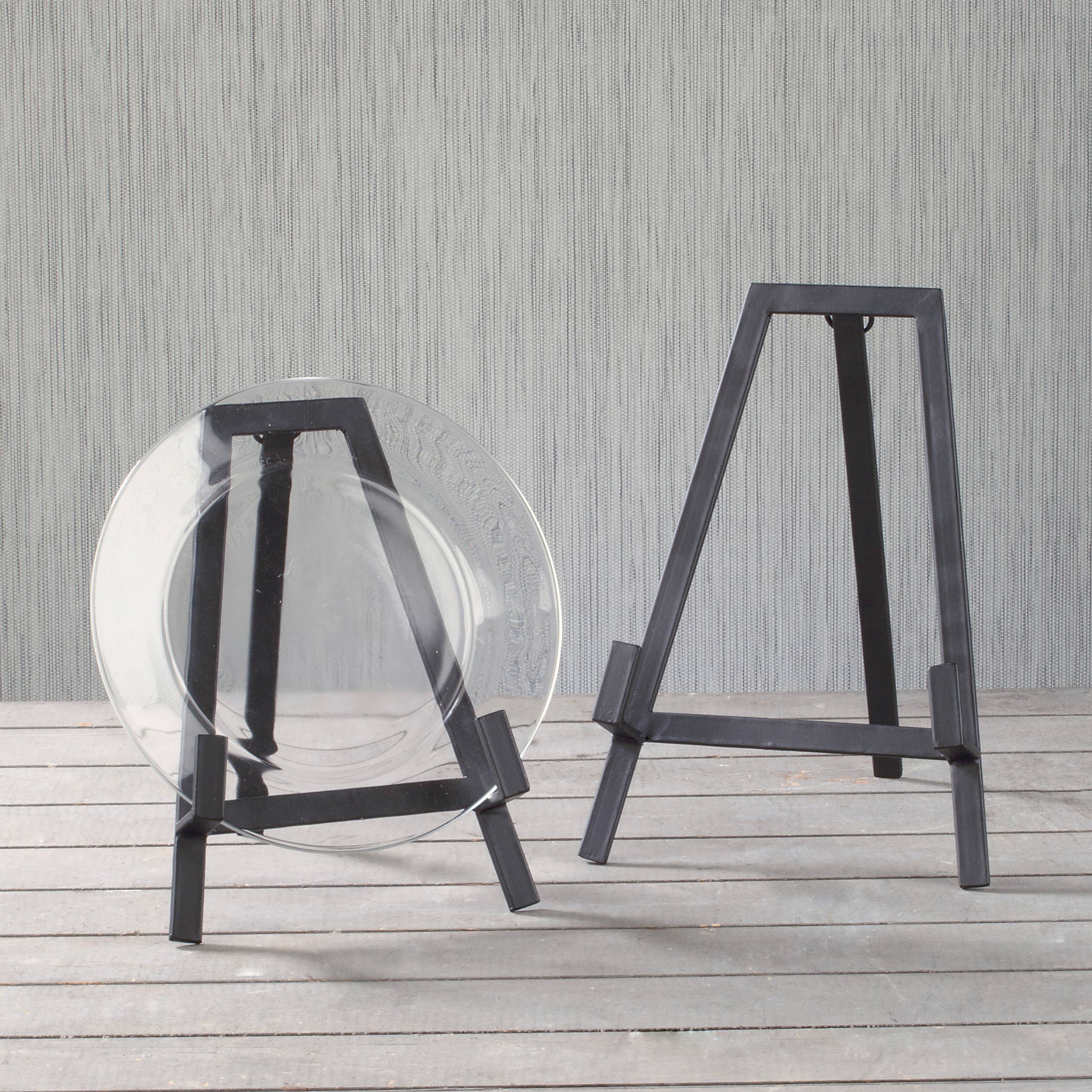 Black Tabletop A-Line Metal Easels: Small