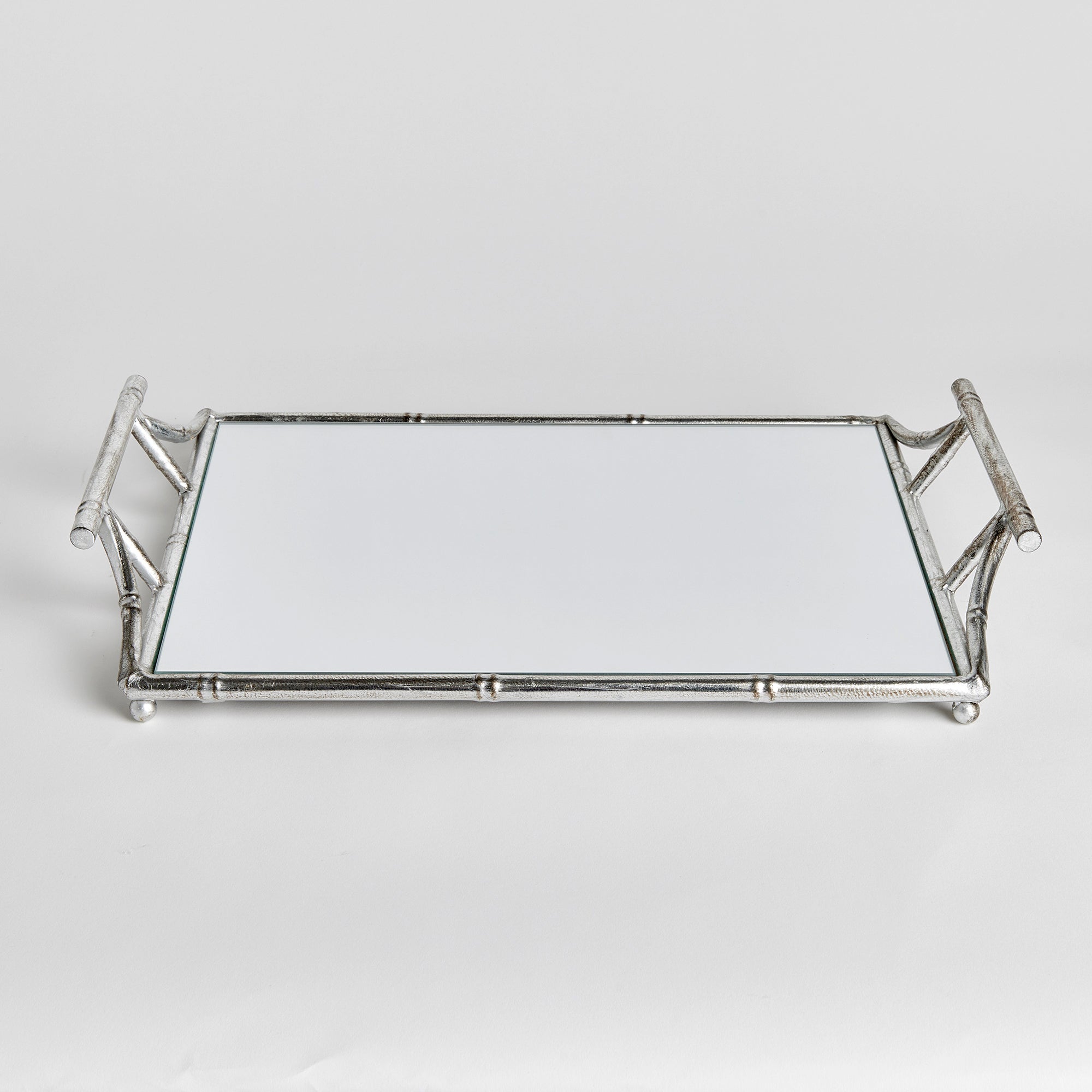 DAPHNE MIRRORED TRAY WITH HANDLES