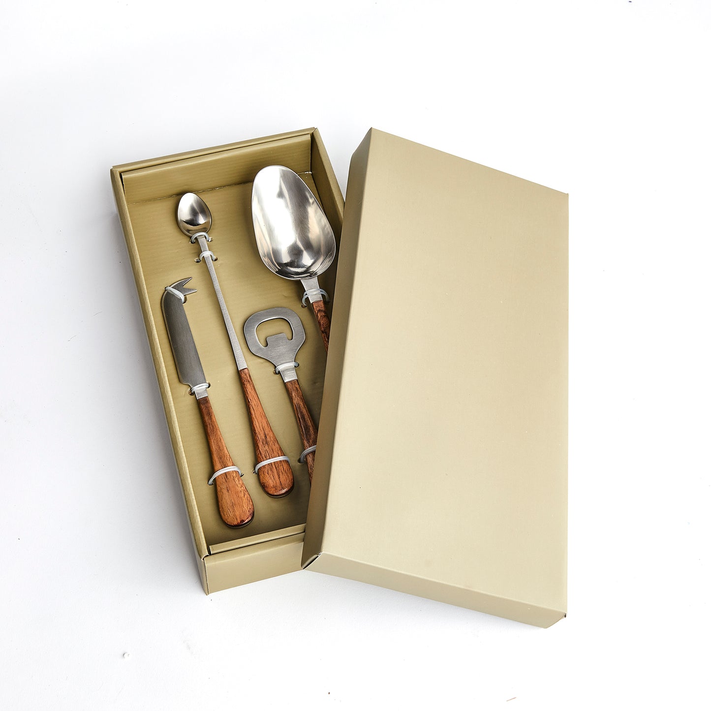 HAISLEY COCKTAIL ACCESSORIES, SET OF 4
