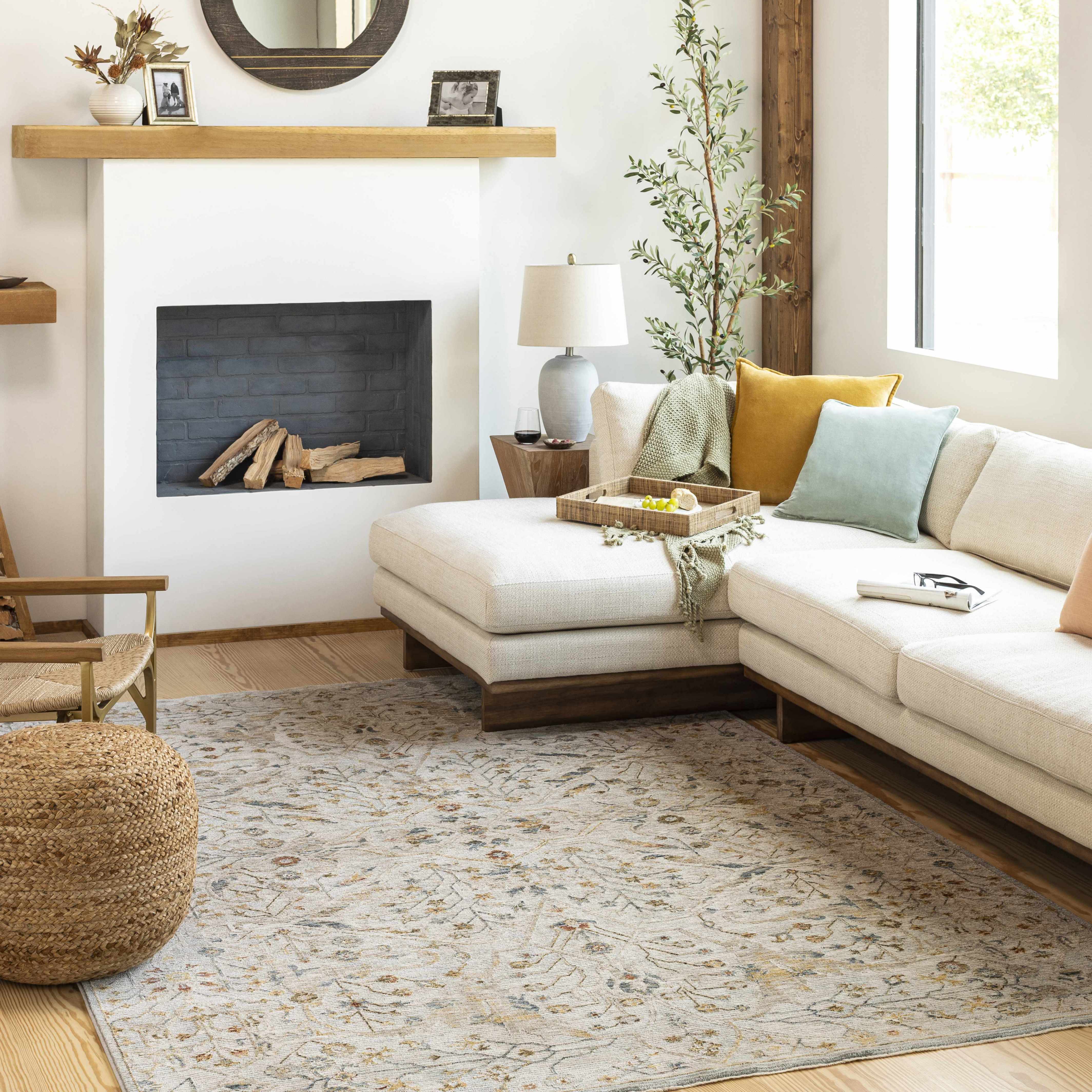 Kabungahan Oushak Style Floral Rug