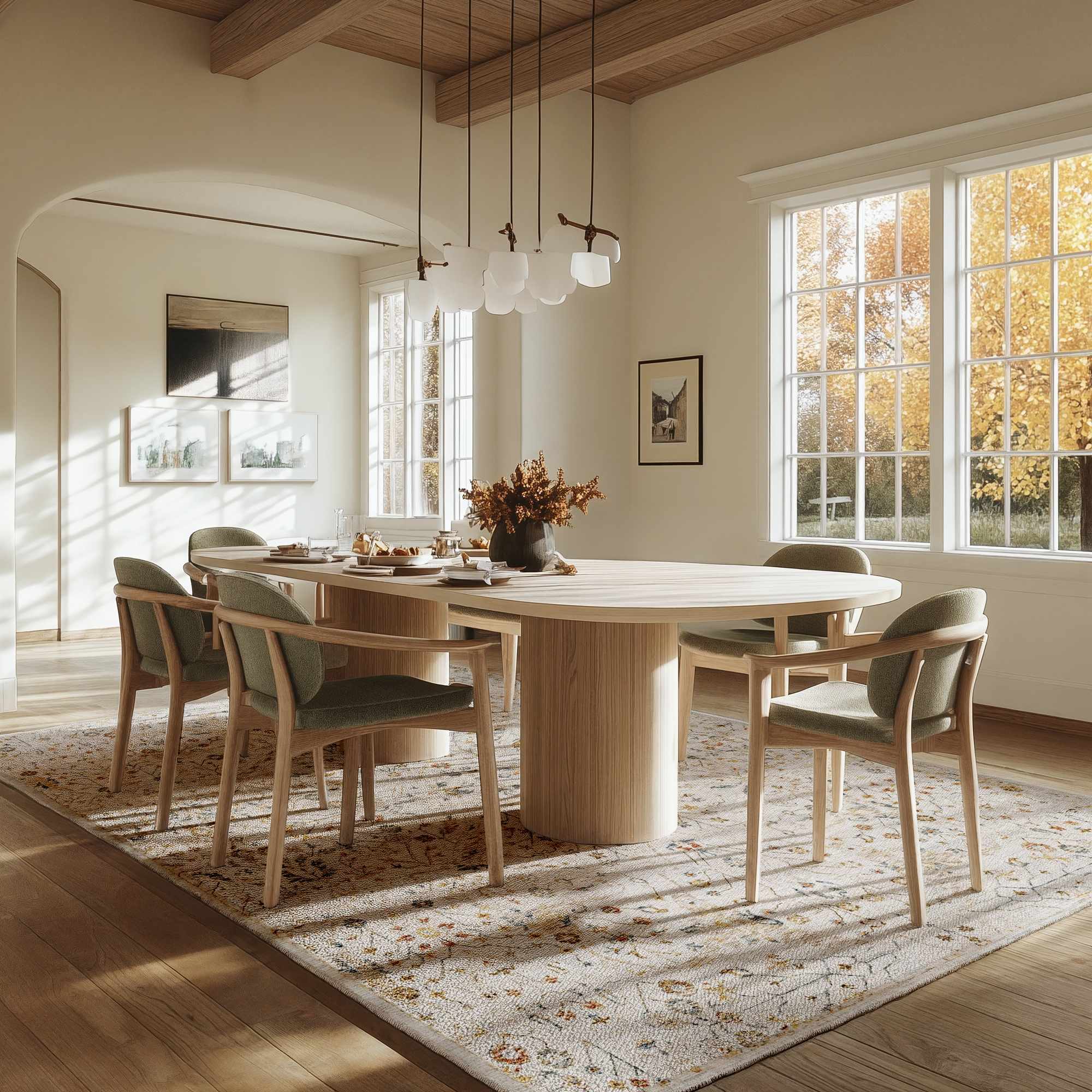 Kabungahan Oushak Style Floral Rug