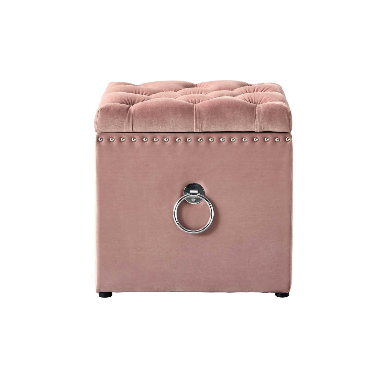 Ella Velvet Storage Ottoman