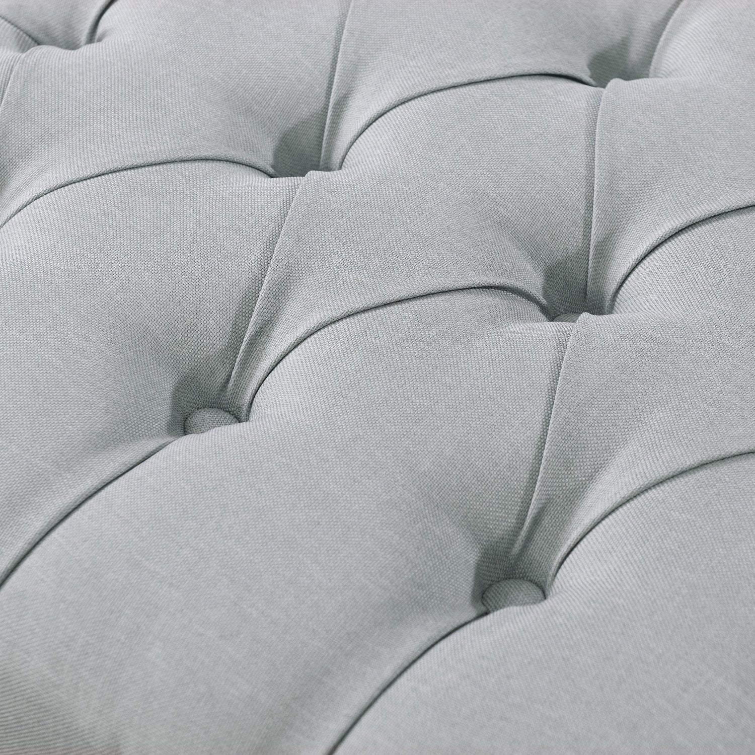 Louis Linen X-Leg Ottoman