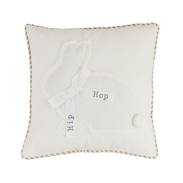 Square Spring Bunny Pillow