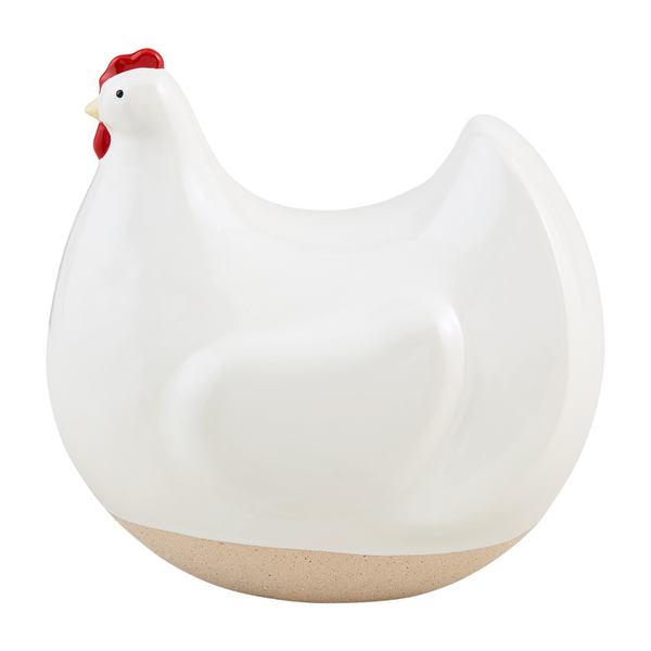Stoneware Hen Decor Small