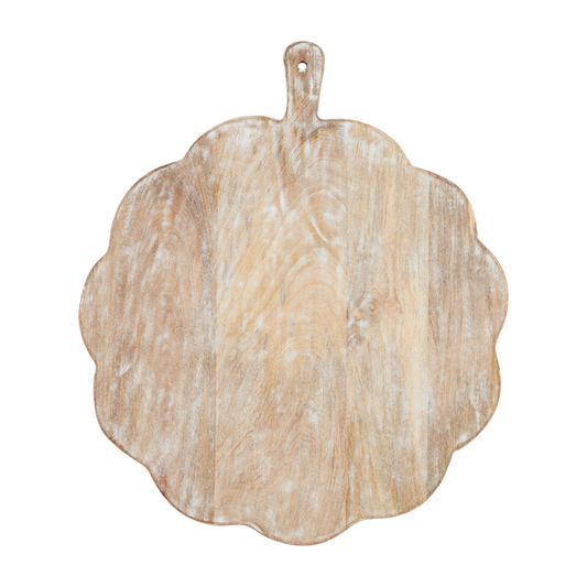 Lg Scalloped Wood Board