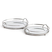 Hudson Mirrored Trays St/2