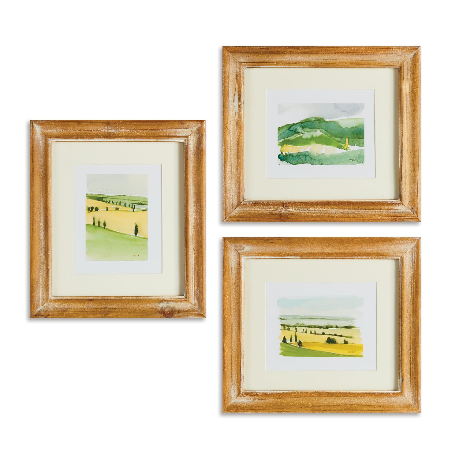 Italian Landscape Prints, Set Of 3