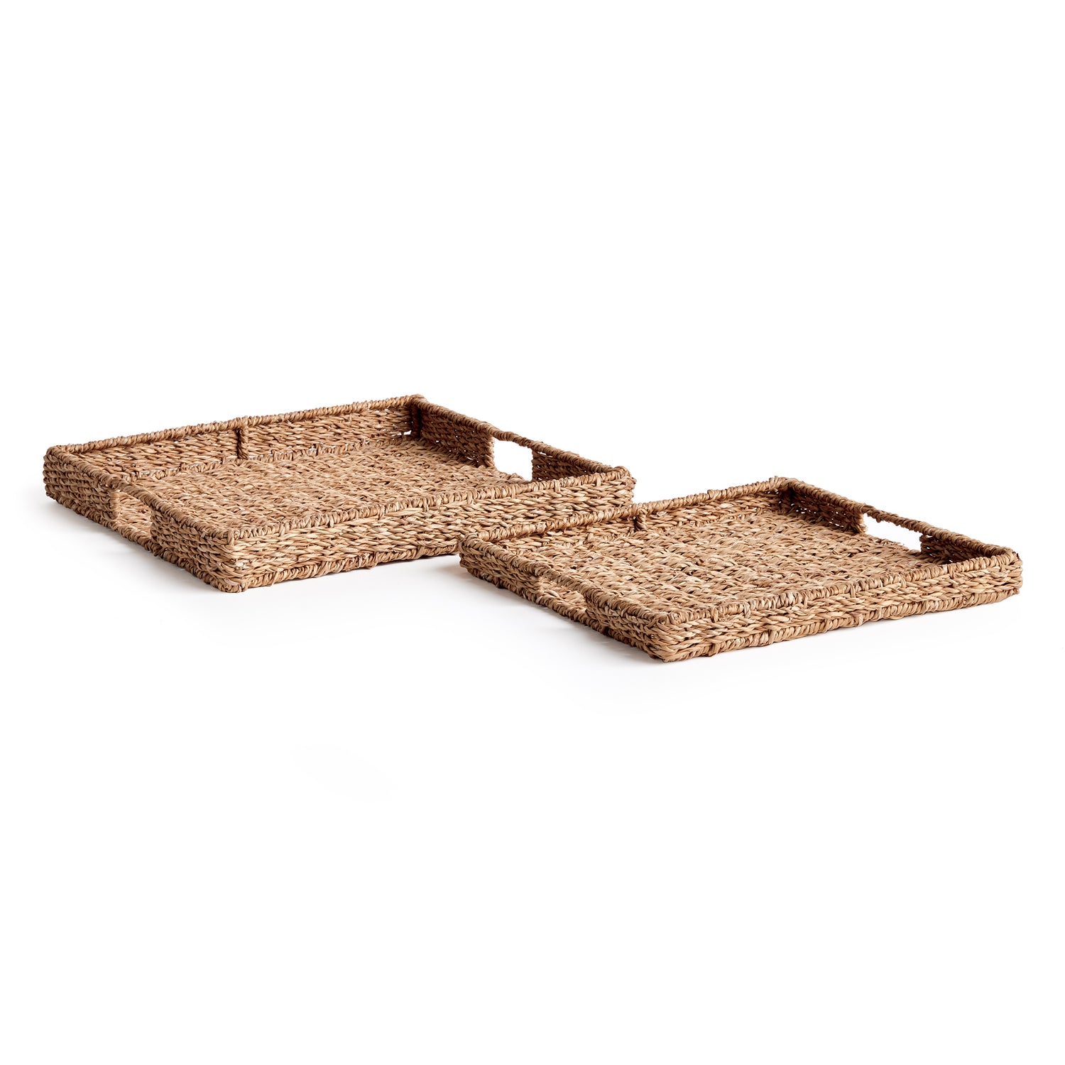 Seagrass Rectangular Trays St/2