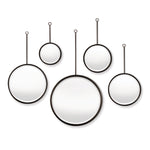 Maison Noir Pendulum Mirrors, Set Of 5